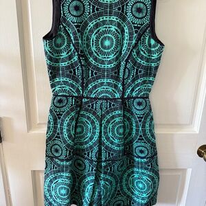 Green and navy Sleeveless dress by Taylor size S